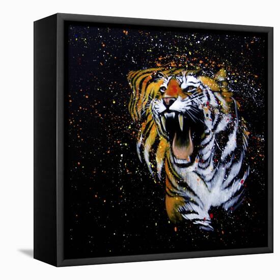 Roaring Tiger-null-Framed Stretched Canvas