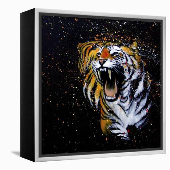 Roaring Tiger-null-Framed Stretched Canvas