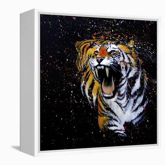 Roaring Tiger-null-Framed Stretched Canvas