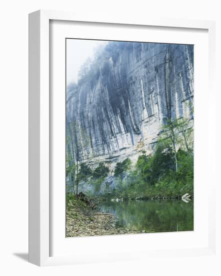 Roark Bluff, Buffalo National River, Arkansas, USA-Charles Gurche-Framed Photographic Print