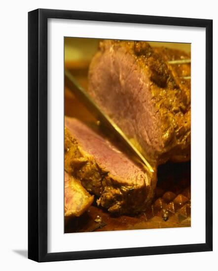 Roast Beef Being Carved, Buenos Aires, Argentina-Per Karlsson-Framed Photographic Print