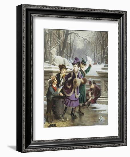 Roasted Chesnuts-Anton Ebert-Framed Premium Giclee Print