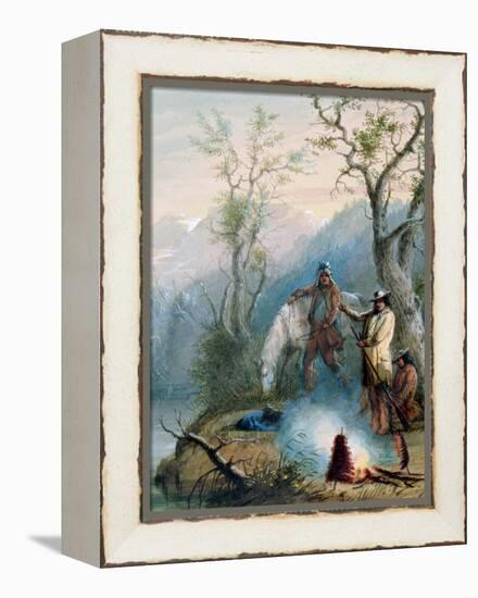 Roasting the Hump Rib, 1837-Alfred Jacob Miller-Framed Premier Image Canvas