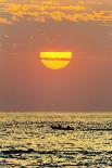 Fishing Boat and Sunset Off Playa Guiones Surf Beach-Rob Francis-Framed Photographic Print