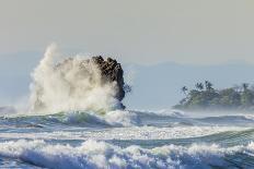 Lone Surfer and Sunset Clouds Off Playa Hermosa Surf Beach, Santa Teresa, Costa Rica-Rob Francis-Photographic Print