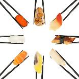 Sushi And Chopsticks-Rob Tek-Framed Stretched Canvas