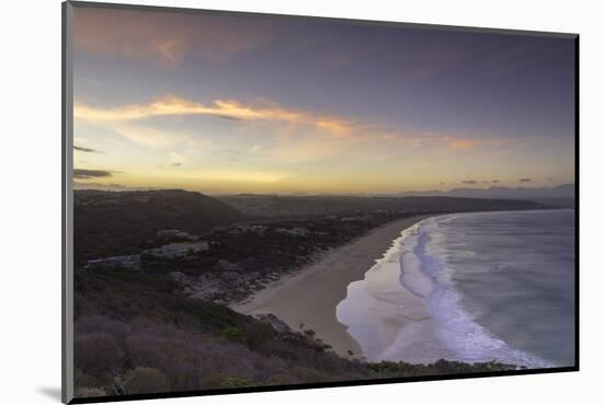 Robberg Nature Reserve and Plettenberg Bay at sunset, Western Cape, South Africa, Africa-Ian Trower-Mounted Photographic Print