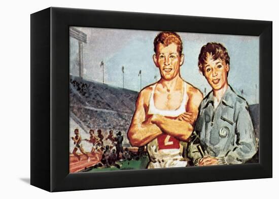 Robbie Brightwell and Ann Packer-McConnell-Framed Premier Image Canvas