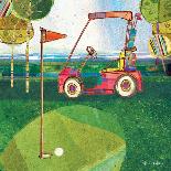 Golf Cart - Red-Robbin Rawlings-Art Print