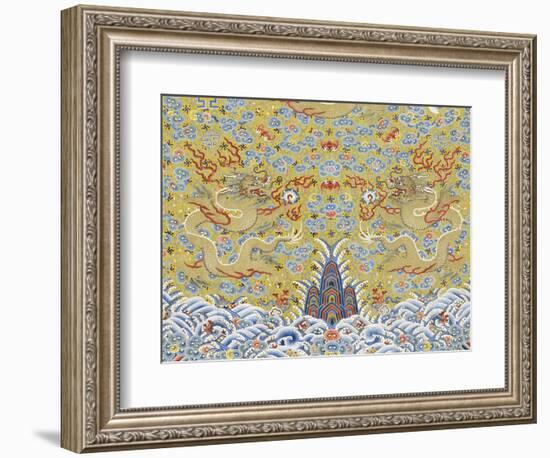 Robe dragon impériale  non coupée à douze symboles-null-Framed Giclee Print