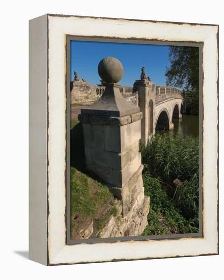 Robert Adam Bridge, Compton Verney Estate, Warwickshire, England, United Kingdom, Europe-David Hughes-Framed Premier Image Canvas