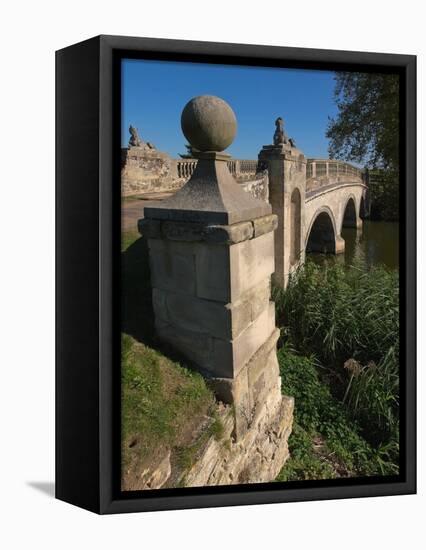 Robert Adam Bridge, Compton Verney Estate, Warwickshire, England, United Kingdom, Europe-David Hughes-Framed Premier Image Canvas