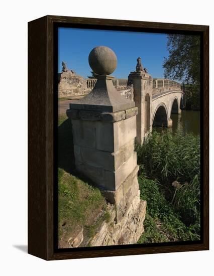 Robert Adam Bridge, Compton Verney Estate, Warwickshire, England, United Kingdom, Europe-David Hughes-Framed Premier Image Canvas