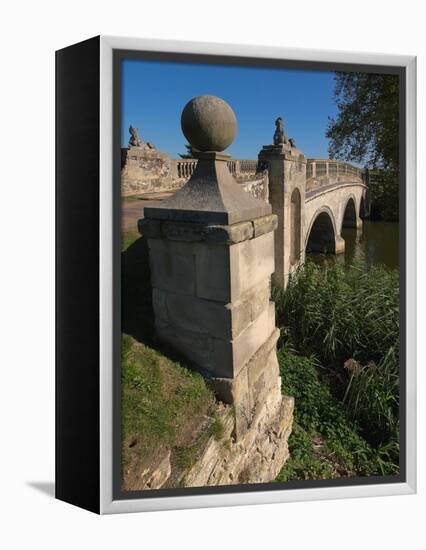 Robert Adam Bridge, Compton Verney Estate, Warwickshire, England, United Kingdom, Europe-David Hughes-Framed Premier Image Canvas