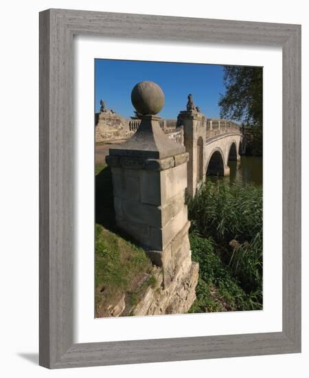 Robert Adam Bridge, Compton Verney Estate, Warwickshire, England, United Kingdom, Europe-David Hughes-Framed Photographic Print