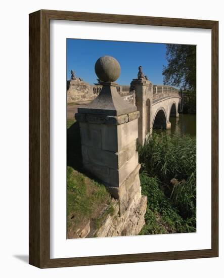 Robert Adam Bridge, Compton Verney Estate, Warwickshire, England, United Kingdom, Europe-David Hughes-Framed Photographic Print