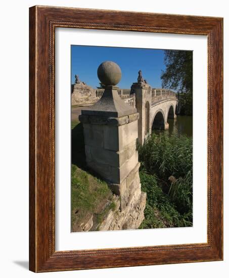 Robert Adam Bridge, Compton Verney Estate, Warwickshire, England, United Kingdom, Europe-David Hughes-Framed Photographic Print