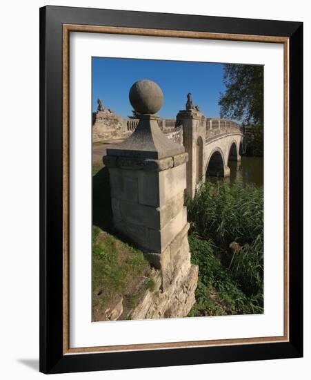 Robert Adam Bridge, Compton Verney Estate, Warwickshire, England, United Kingdom, Europe-David Hughes-Framed Photographic Print