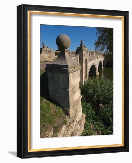 Robert Adam Bridge, Compton Verney Estate, Warwickshire, England, United Kingdom, Europe-David Hughes-Framed Photographic Print