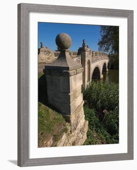 Robert Adam Bridge, Compton Verney Estate, Warwickshire, England, United Kingdom, Europe-David Hughes-Framed Photographic Print