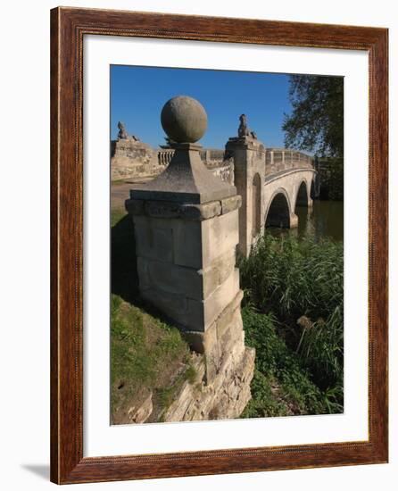 Robert Adam Bridge, Compton Verney Estate, Warwickshire, England, United Kingdom, Europe-David Hughes-Framed Photographic Print