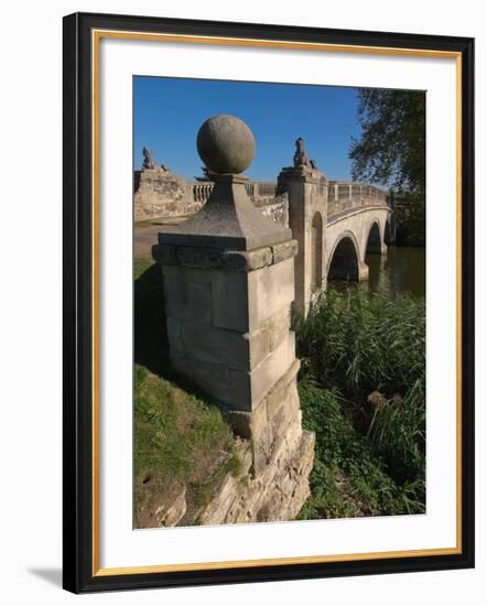 Robert Adam Bridge, Compton Verney Estate, Warwickshire, England, United Kingdom, Europe-David Hughes-Framed Photographic Print