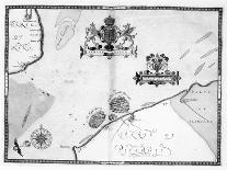 Map No.3 Showing the route of the Armada fleet, engraved by Augustine Ryther, 1588-Robert Adams-Giclee Print