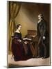 Robert and Clara Schumann, C.1850-null-Mounted Giclee Print