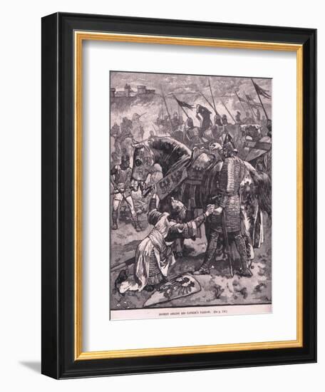 Robert Asking His Father's Pardon Ad 1087-Henry Marriott Paget-Framed Giclee Print