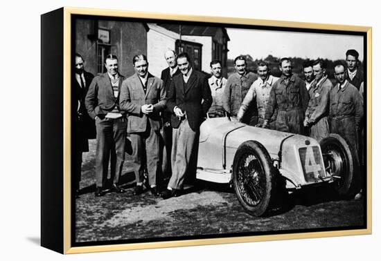 Robert Benoist with a Cigarette, Leaning Against a Delage 15-S8, 1927-null-Framed Premier Image Canvas