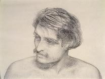 Study of a Man's Head-Robert Braithwaite Martineau-Mounted Giclee Print