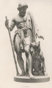 Odysseus is Recognised by His Dog Argos by Robert Brown