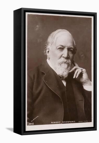 Robert Browning (1812-1889), English Poet and Playwright-null-Framed Premier Image Canvas