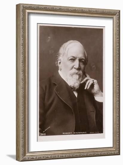 Robert Browning (1812-1889), English Poet and Playwright-null-Framed Photographic Print