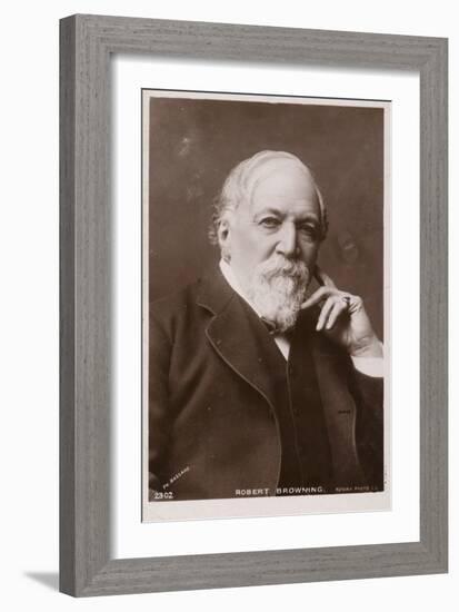 Robert Browning (1812-1889), English Poet and Playwright-null-Framed Photographic Print