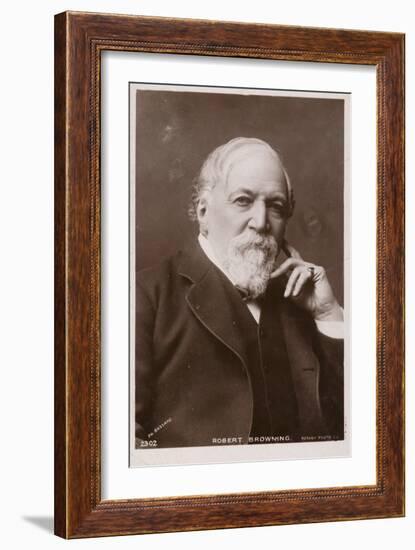 Robert Browning (1812-1889), English Poet and Playwright-null-Framed Photographic Print