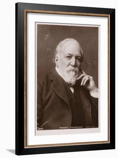 Robert Browning (1812-1889), English Poet and Playwright-null-Framed Photographic Print