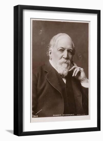 Robert Browning (1812-1889), English Poet and Playwright-null-Framed Photographic Print