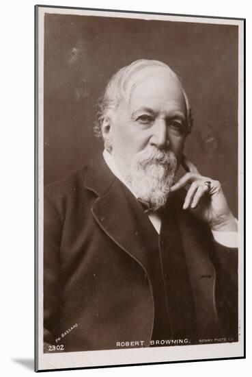 Robert Browning (1812-1889), English Poet and Playwright-null-Mounted Photographic Print