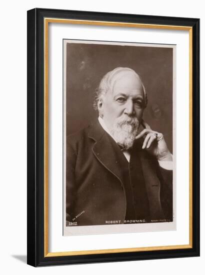 Robert Browning (1812-1889), English Poet and Playwright-null-Framed Photographic Print