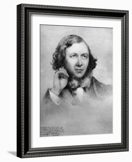 Robert Browning, British Poet, 1859-Field Talfourd-Framed Giclee Print