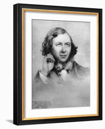 Robert Browning, British Poet, 1859-Field Talfourd-Framed Giclee Print