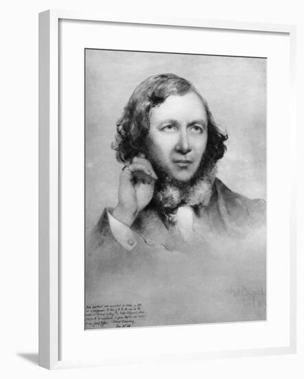 Robert Browning, British Poet, 1859-Field Talfourd-Framed Giclee Print