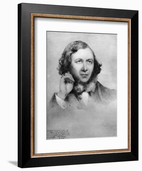 Robert Browning, British Poet, 1859-Field Talfourd-Framed Giclee Print