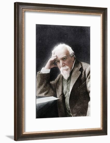 Robert Browning, English poet and playwright, late 19th century-W H Grove-Framed Giclee Print