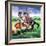 Robert Bruce About to Kill Sir Henry De Bohum-Ron Embleton-Framed Giclee Print