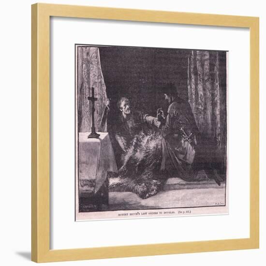 Robert Bruce's Last Orders to Douglas-Mary L Gow-Framed Giclee Print