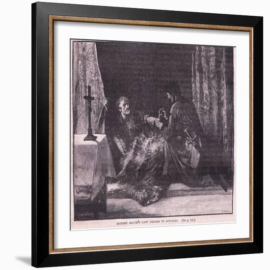 Robert Bruce's Last Orders to Douglas-Mary L Gow-Framed Giclee Print