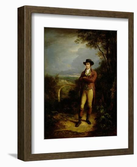 Robert Burns (1759-96), 1828 (Panel)-Alexander Nasmyth-Framed Giclee Print