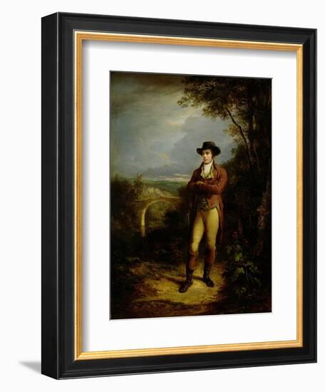 Robert Burns (1759-96), 1828 (Panel)-Alexander Nasmyth-Framed Giclee Print